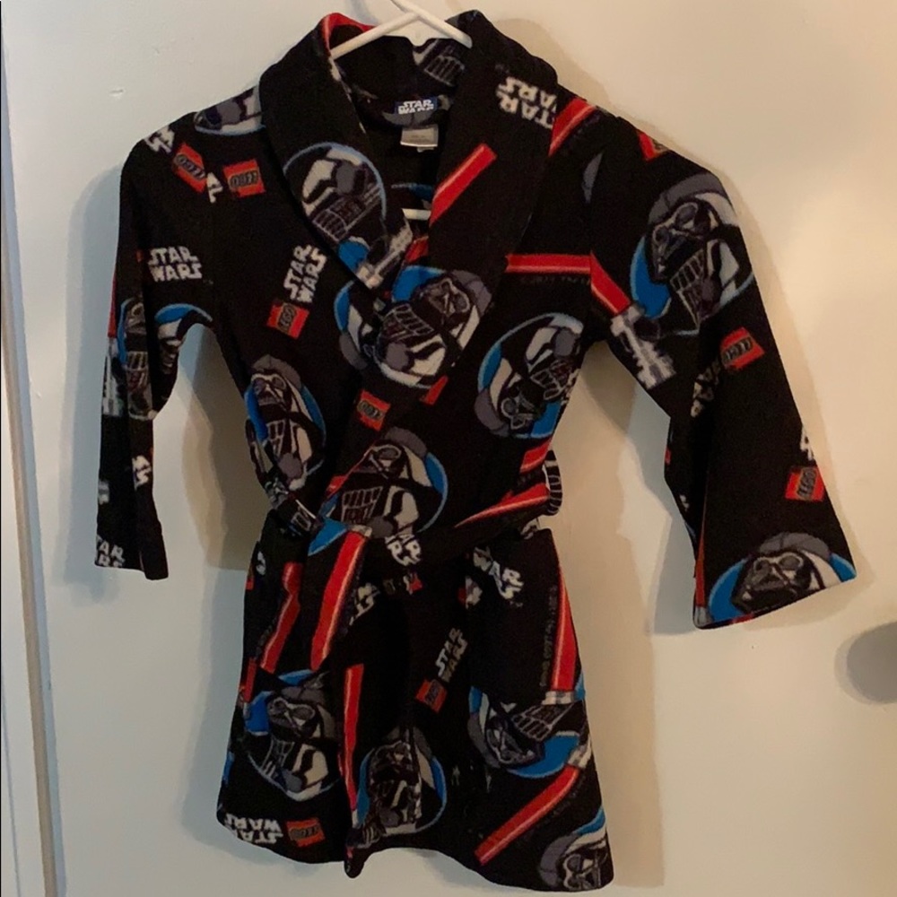 Little boys fleece LEGO Star Wars bathrobe. SizeXS